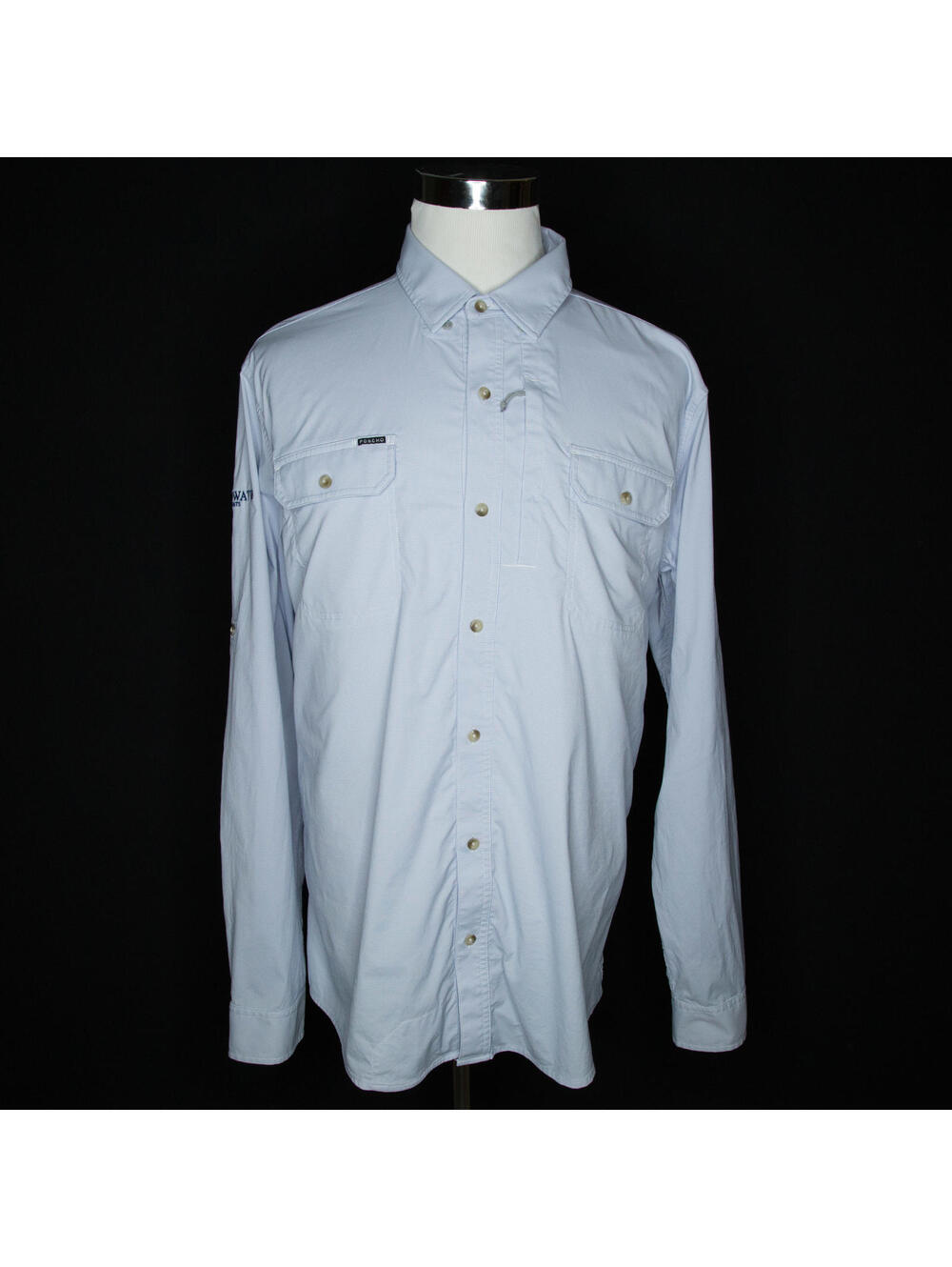 Men’s Poncho Slim Fit Magnetic Pocket Casual Shirt Sz XXL